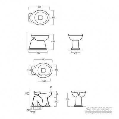Будкрам купити - LONDRA, Унітаз нап. з верт змивом, білий - LONDRA, Унітаз нап. з верт змивом, білий 3