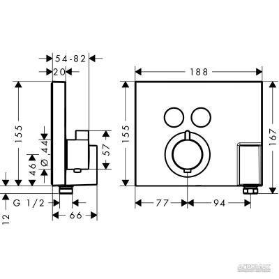 Будкрам купити ShowerSelect/Fixfit Зовнішня частина термостата ShowerSelect/Fixfit Зовнішня частина термостата 2