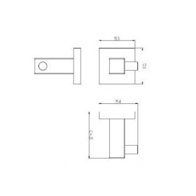 Будкрам купить Formentera series Крючок, нержавеющая сталь, матовый Formentera series Крючок, нержавеющая сталь, матовый 2