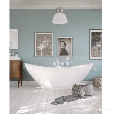 Будкрам купити Ванна FELICE 1950x830 Silk Stone зі зливом/переливом, біла Ванна FELICE 1950x830 Silk Stone зі зливом/переливом, біла 3