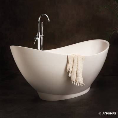 Будкрам купити Ванна FELICE 1950x830 Silk Stone зі зливом/переливом, біла Ванна FELICE 1950x830 Silk Stone зі зливом/переливом, біла 4