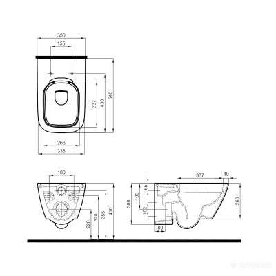 Будкрам купити MODO підвісний унітаз  Rimfree MODO підвісний унітаз  Rimfree 3