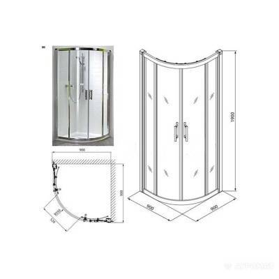 Будкрам купити GEO 6 Душова кабіна напівкрула  90 см, двері розсувні, загартоване скло, срібний блиск , частина 1/2 GEO 6 Душова кабіна напівкрула  90 см, двері розсувні, загартоване скло, срібний блиск , частина 1/2 2