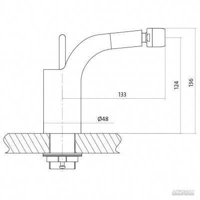 Будкрам купити LUVIO S951-149 змішувач для біде з донним клапаном CLICK-CLACK LUVIO S951-149 змішувач для біде з донним клапаном CLICK-CLACK 3