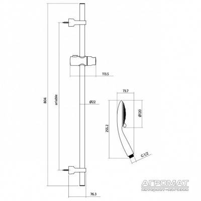 Будкрам купити SENTI S951-020 ДУШОВИЙ КОМПЛЕКТ ЗІ СТІЙКОЮ SENTI S951-020 ДУШОВИЙ КОМПЛЕКТ ЗІ СТІЙКОЮ 2