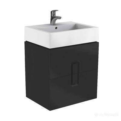 Будкрам купити Twins  Шафка під раковину 80 см, чорний матовий