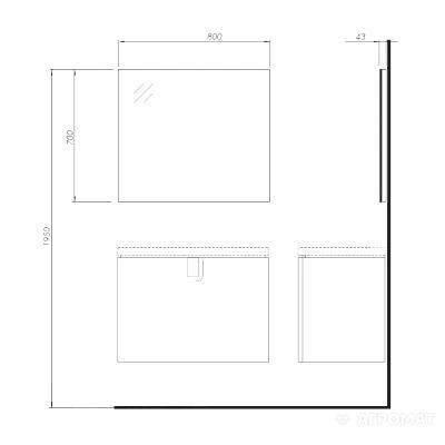Будкрам купити Twins Дзеркало - 80 Twins Дзеркало - 80 2