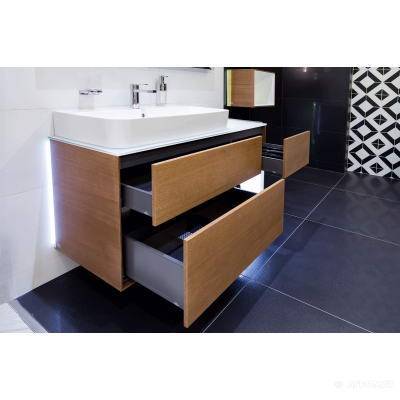 Будкрам купити FINION Тумба під раковину, фасад - горіх, стільниця - скло біле FINION Тумба під раковину, фасад - горіх, стільниця - скло біле 4