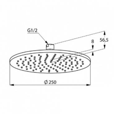 Будкрам купить A-QA white Верхний душ-250 A-QA white Верхний душ-250 2