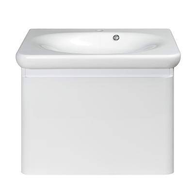 Будкрам купить FLY Тумба 60 с раковиной, белый глянцевый цвет 