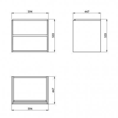 Будкрам купить CREA Тумба для раковины CREA 60 белый CREA Тумба для раковины CREA 60 белый 2