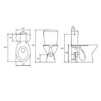 Будкрам купить PRESIDENT P010 3/6л Компакт 679 крышка полипро.,EUROWHITE PRESIDENT P010 3/6л Компакт 679 крышка полипро.,EUROWHITE 3