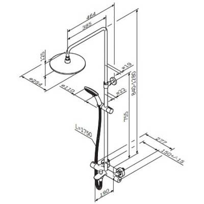 Будкрам купить Like Душевая система для ванны/душа с термостатом, верх.душ.d 250 мм, ручн.душ Like Душевая система для ванны/душа с термостатом, верх.душ.d 250 мм, ручн.душ 2