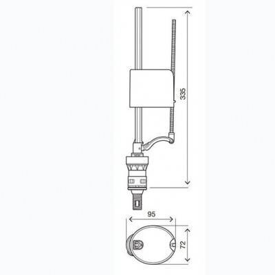 Будкрам купить Uni Bottom Впускной клапан 1/2", plastic Uni Bottom Впускной клапан 1/2", plastic 2