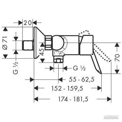 Будкрам купити Focus S Змішувач д/душа Focus S Змішувач д/душа 2