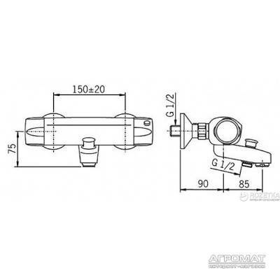 Будкрам купить Nova Термостат для ванны/душа Nova Термостат для ванны/душа 2