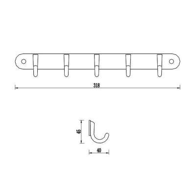 Будкрам купити GLORIA Планка з 3 гачками GLORIA Планка з 3 гачками 2