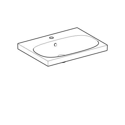 Будкрам купить Geberit Acanto Умывальник 65см, с отверстием, с переливом, белый Geberit Acanto Умывальник 65см, с отверстием, с переливом, белый 2