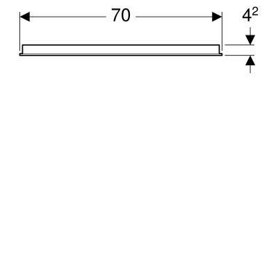 Будкрам купити Option Дзеркало 70 см, з подвійною підсвіткою по вертикалі Option Дзеркало 70 см, з подвійною підсвіткою по вертикалі 5