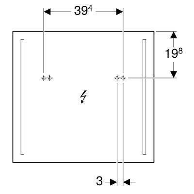 Будкрам купити Option Дзеркало 70 см, з подвійною підсвіткою по вертикалі Option Дзеркало 70 см, з подвійною підсвіткою по вертикалі 3