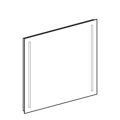 Будкрам купити Option Дзеркало 70 см, з подвійною підсвіткою по вертикалі Option Дзеркало 70 см, з подвійною підсвіткою по вертикалі 2