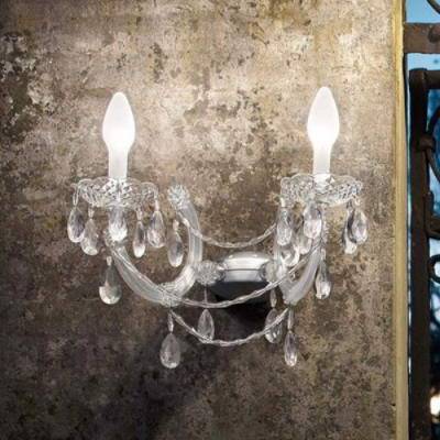 Будкрам купити  бра WHITE CUT CRYSTAL PENDS