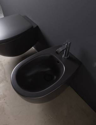 Будкрам купить MILK Биде подвесное, цвет антрацит мат