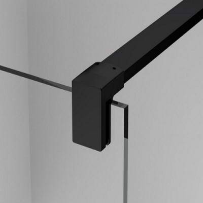 Будкрам купити BlackLine WALK-IN EASY душова фіксована перегородка, скло прозоре, проф.чорний мат BlackLine WALK-IN EASY душова фіксована перегородка, скло прозоре, проф.чорний мат 3