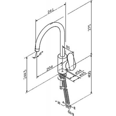 Будкрам купить LIKE Смеситель для кухни с высоким изливом, хром LIKE Смеситель для кухни с высоким изливом, хром 2