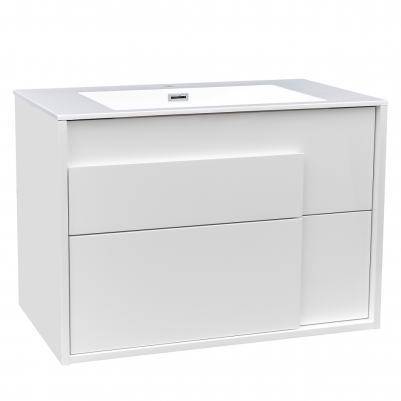 Будкрам купити CITY Тумба 80 з раковиною, білий глянцевий колір  (2пак) CITY Тумба 80 з раковиною, білий глянцевий колір  (2пак) 2