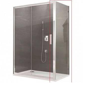 Будкрам купити OCELIA бокова стінка 900x1900,хром/прозоре скло