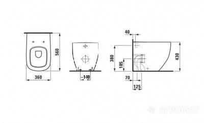 Будкрам купити PALOMBA Унітаз напольний PALOMBA Унітаз напольний 3