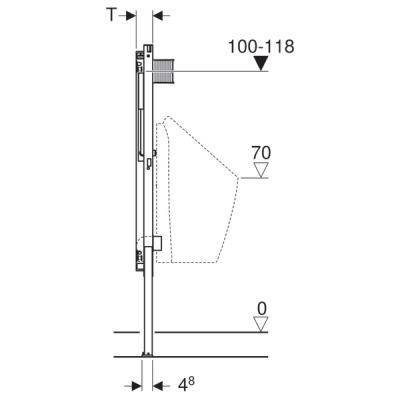 Будкрам купить  DuofixBasic рама для уринала с розпилюючою форсункой, высота 112-130см  DuofixBasic рама для уринала с розпилюючою форсункой, высота 112-130см 4