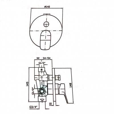 Будкрам купити - Внутрішня частина змішувача ZP6121,хром - Внутрішня частина змішувача ZP6121,хром 2