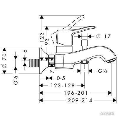 Будкрам купити Metris Classic Змішувач д/ванни Metris Classic Змішувач д/ванни 2