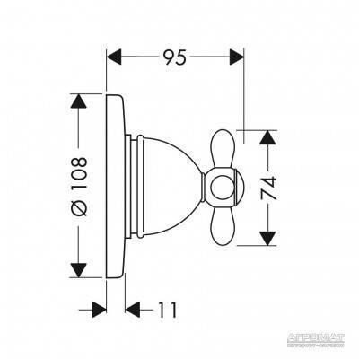 Будкрам купити Carlton Trio/Quattro Зовнішня частина вентиля Carlton Trio/Quattro Зовнішня частина вентиля 2