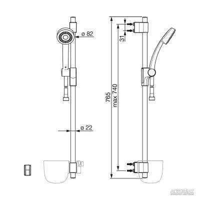 Будкрам купить Natura Душевой набор Natura Душевой набор 2