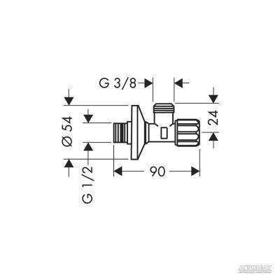 Будкрам купити Вентиль кутовий з мікрофільтром Вентиль кутовий з мікрофільтром 2