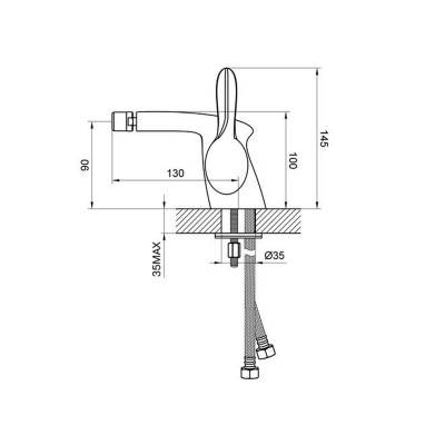Будкрам купити OPTIMA Змішувач д/біде з дон. клап. 01011100 OPTIMA Змішувач д/біде з дон. клап. 01011100 2