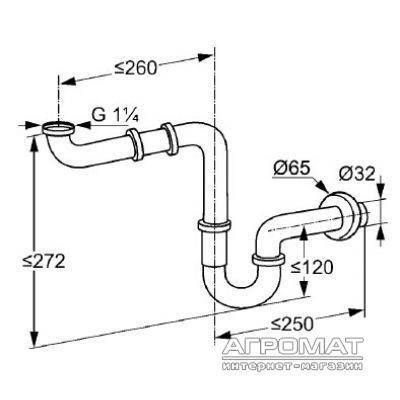 Будкрам купити Сифон компактний Сифон компактний 2