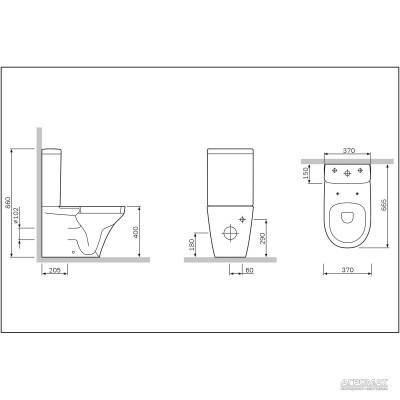 Будкрам купить INSPIRE Унитаз-компакт INSPIRE Унитаз-компакт 2