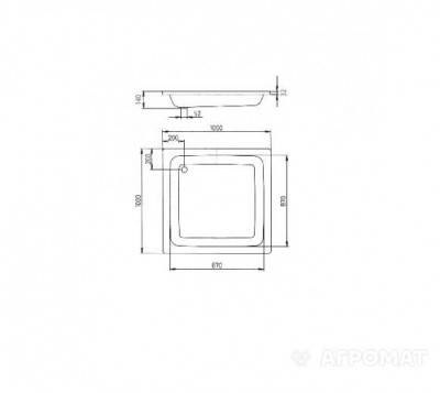 Будкрам купити Mod.397 Sanidusch Піддон 100x100 Mod.397 Sanidusch Піддон 100x100 2