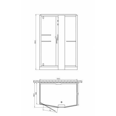 Будкрам купити SOUL Бокс паровий 1500х1000х2200 мм, білий, лівий (5 уп) SOUL Бокс паровий 1500х1000х2200 мм, білий, лівий (5 уп) 2