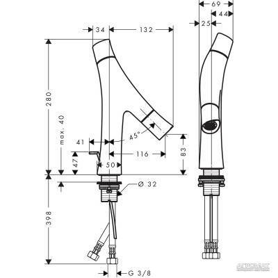 Будкрам купити Starck Organic Змішувач д/раковини Starck Organic Змішувач д/раковини 3