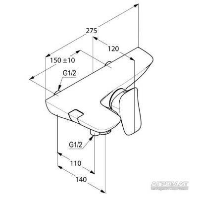 Будкрам купити Ambienta Змішувач д/ванни Ambienta Змішувач д/ванни 3