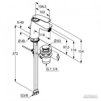 Будкрам купити Balance white Змішувач д/біде Balance white Змішувач д/біде 3