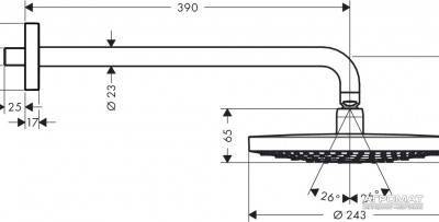 Будкрам купити Raindance Select S 240 2jet Верхній душ Raindance Select S 240 2jet Верхній душ 2