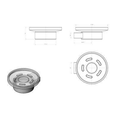 Будкрам купити FRESH 2.0 Мильниця з тримачем, хром FRESH 2.0 Мильниця з тримачем, хром 2