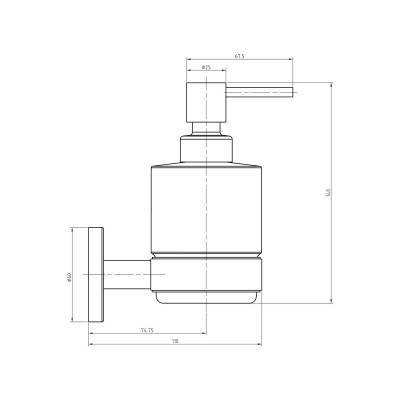 Будкрам купить Hotel Line Дозатор жидкого мыла, хром Hotel Line Дозатор жидкого мыла, хром 2