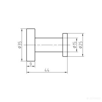 Будкрам купить Hotel Line Крючок, хром Hotel Line Крючок, хром 2